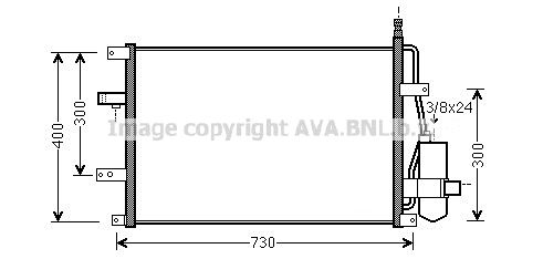 AVA QUALITY COOLING Kondensaator,kliimaseade VO5107D